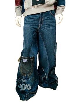 Pantalón hecho a mano, unico