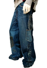 Pantalón hecho a mano, unico